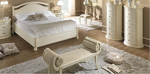 Ανάκλινδρο υπνοδωματίου εκρού πατίνα (SIENA)