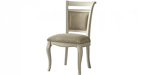 Καρέκλα τραπεζαρίας λευκή πατίνα GIOTTO Ιταλική (GIOT)