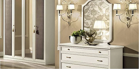 Καθρέφτης πατίνα σε antique white NOSTALGIA (NOST)