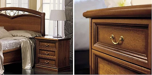 Κομοδίνο Ιταλίας NOSTALGIA με 3 συρτάρια (NOST)