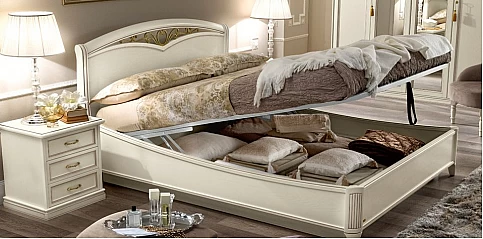 Κρεβάτι υπέρδιπλο με αποθηκευτικό χώρο Ιταλίας NOSTALGIA (NOST4-CON-RING)