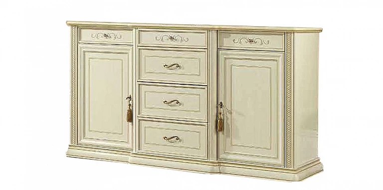 Μπουφές Ιταλίας σε πατίνα με σκάλισμα AVORIO (SIENA3) ΜΠΟΥΦΕΣ