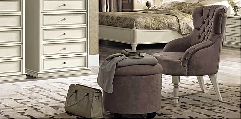 Σκαμπό υπνοδωματίου κυλινδρικό GIOTTO (GIOT)