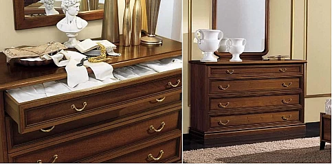 Συρταριέρα δαπέδου Ιταλική NOSTALGIA σε φινίρισμα καρυδιάς (NOST)