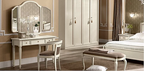 Τουαλέτα κρεβατοκάμαρας λευκή πατίνα Ιταλίας NOSTALGIA (NOST)