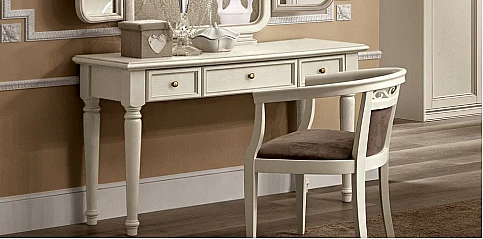 Γραφειάκι κλασικό σε λευκή πατίνα NOSTALGIA (NOST1)