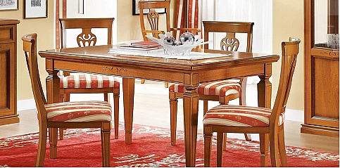 Καρέκλα τραπεζαρίας Ιταλική NOSTALGIA σε καρυδί φινίρισμα (NOS2)