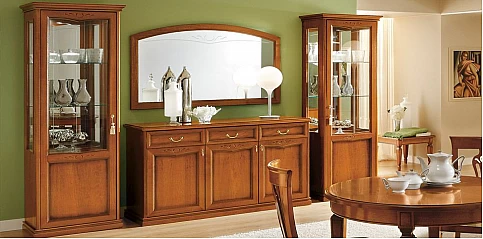 Βιτρίνα μονή Ιταλίας NOSTALGIA καρυδί (NOS1)