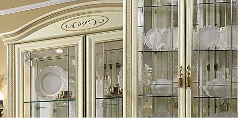 Βιτρίνα δίφυλλη σε πατίνα SIENA AVORIO (SIEN2)