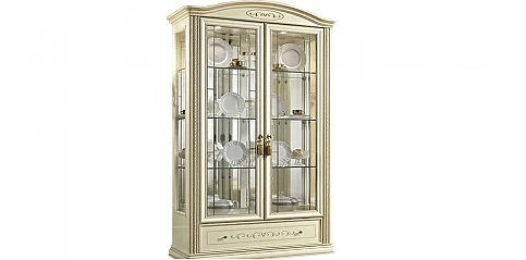 Βιτρίνα δίφυλλη σε πατίνα SIENA AVORIO (SIEN2)