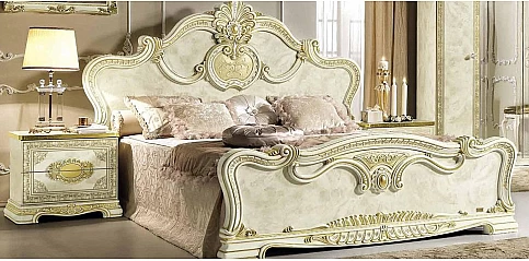 Κομοδίνο κλασικό εκρού (LEON)