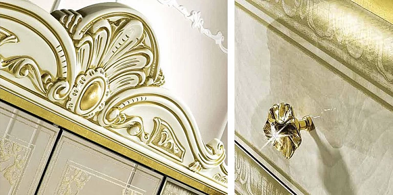 Ντουλάπα τετράφυλλη κλασική LEONARDO (LEO4) ΝΤΟΥΛΑΠΕΣ