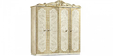 Ντουλάπα τετράφυλλη κλασική LEONARDO (LEO4) 