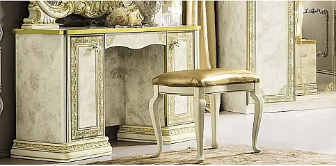 Σκαμπό κλασικό εκρού LEONARDO (LEON1)