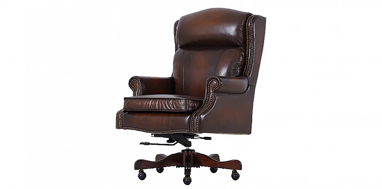 Περιστρεφόμενη δερμάτινη πολυθρόνα (43RB) ΠΟΛΥΘΡΟΝΑ ΓΡΑΦΕΙΟΥ