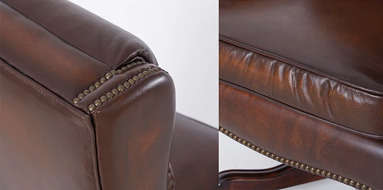 Περιστρεφόμενη δερμάτινη πολυθρόνα (43RB) ΠΟΛΥΘΡΟΝΑ ΓΡΑΦΕΙΟΥ