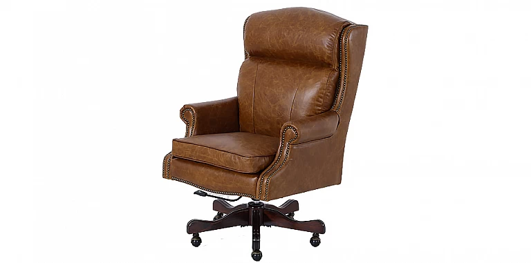 Περιστρεφόμενη δερμάτινη πολυθρόνα (43CI) ΠΟΛΥΘΡΟΝΑ ΓΡΑΦΕΙΟΥ