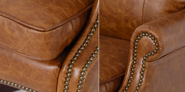 Περιστρεφόμενη δερμάτινη πολυθρόνα (43CI) ΠΟΛΥΘΡΟΝΑ ΓΡΑΦΕΙΟΥ