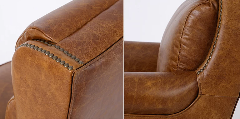 Περιστρεφόμενη δερμάτινη πολυθρόνα (43CI) ΠΟΛΥΘΡΟΝΑ ΓΡΑΦΕΙΟΥ