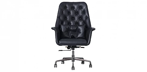 Περιστρεφόμενη δερμάτινη πολυθρόνα (18MA)