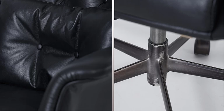 Περιστρεφόμενη δερμάτινη πολυθρόνα (18MA) ΠΟΛΥΘΡΟΝΑ ΓΡΑΦΕΙΟΥ