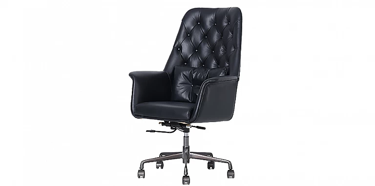 Περιστρεφόμενη δερμάτινη πολυθρόνα (18MA) ΠΟΛΥΘΡΟΝΑ ΓΡΑΦΕΙΟΥ