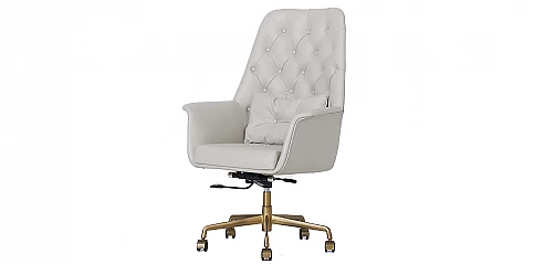 Περιστρεφόμενη δερμάτινη πολυθρόνα (18IV)