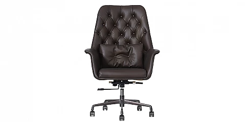 Περιστρεφόμενη δερμάτινη πολυθρόνα (18LA)