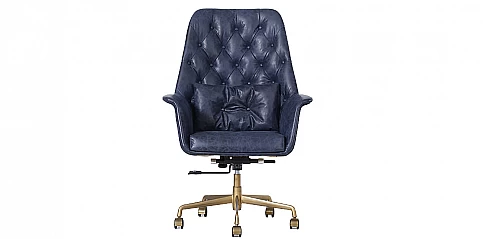 Περιστρεφόμενη δερμάτινη πολυθρόνα (18VB)