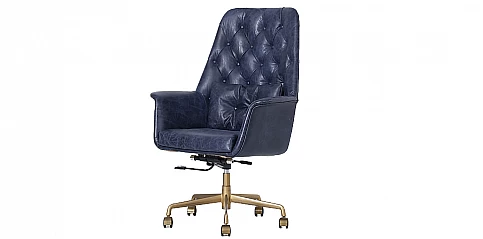 Περιστρεφόμενη δερμάτινη πολυθρόνα (18VB)