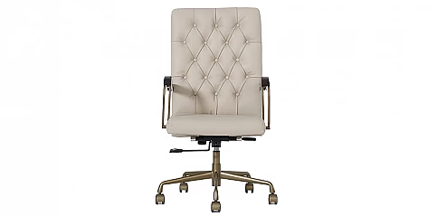 Περιστρεφόμενη δερμάτινη πολυθρόνα (02VA)