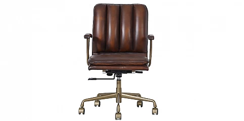 Περιστρεφόμενη δερμάτινη πολυθρόνα (03RB)
