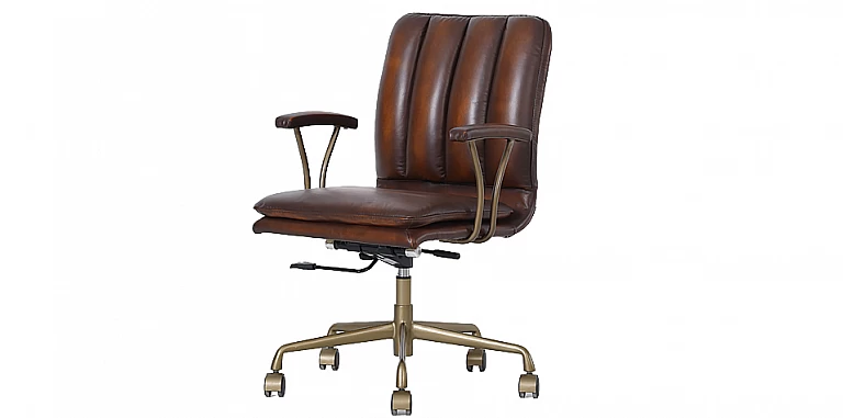 Περιστρεφόμενη δερμάτινη πολυθρόνα (03RB) ΠΟΛΥΘΡΟΝΑ ΓΡΑΦΕΙΟΥ