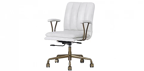 Περιστρεφόμενη δερμάτινη πολυθρόνα (03VW)