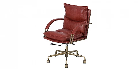 Περιστρεφόμενη δερμάτινη πολυθρόνα (12OX)