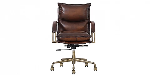 Περιστρεφόμενη δερμάτινη πολυθρόνα (12RB)