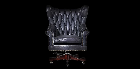 Περιστρεφόμενη δερμάτινη πολυθρόνα (42AS)