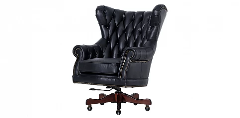 Περιστρεφόμενη δερμάτινη πολυθρόνα (42MA)