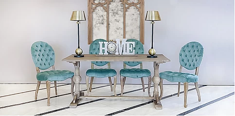 Τραπέζι τραπεζαρίας ντεκαπέ (4607)