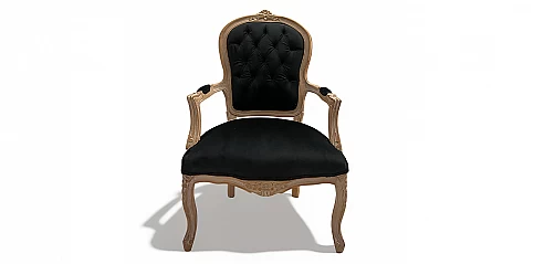 Λουϊ Κένζ πολυθρόνα κλασική σε Γαλλικό στυλ (M001)