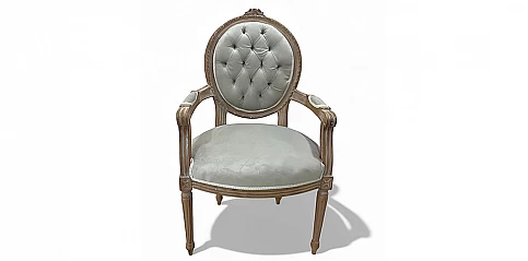 Λουϊ Κένζ πολυθρόνα κλασική σε Γαλλικό στυλ (D27A) 