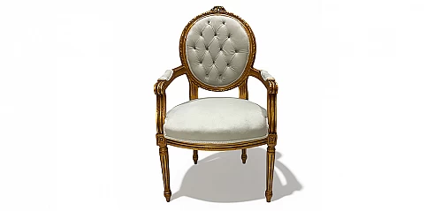 Λουϊ Κένζ πολυθρόνα κλασική σε Γαλλικό στυλ (X27A)