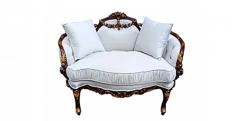 Πολυτελές καναπεδάκι εποχής Λουί Κένζ (K21A)