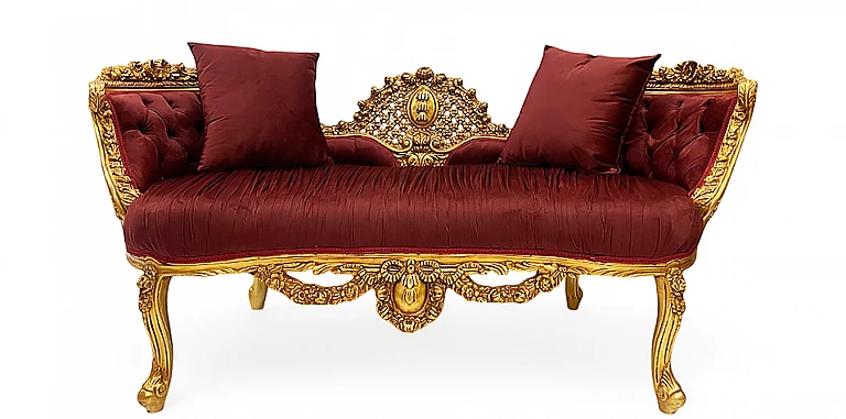 Κλασικός καναπές εποχής στυλ Λουί Κένζ (X020)- ΣΑΛΟΝΑΚΙ Louis XV