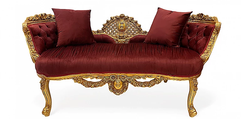 Κλασικός καναπές εποχής στυλ Λουί Κένζ (X020)- ΣΑΛΟΝΑΚΙ Louis XV