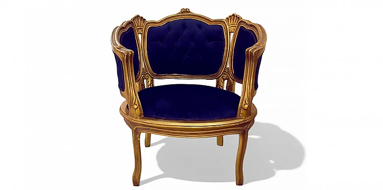 Κλασικό σαλονάκι Λουί Κένζ στυλ (X017) ΣΑΛΟΝΑΚΙ Louis XV