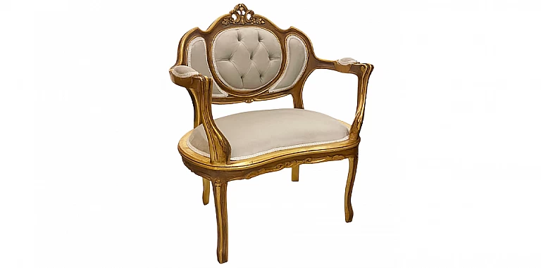 Πολυθρονάκι κλασικό-ημικυκλικό σε Γαλλικό στυλ (X018)  ΠΟΛΥΘΡΟΝΕΣ ΚΛΑΣΙΚΕΣ LOUIS XV