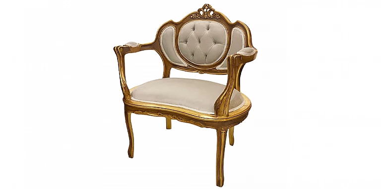 Πολυθρονάκι κλασικό-ημικυκλικό σε Γαλλικό στυλ (X018)  ΠΟΛΥΘΡΟΝΕΣ ΚΛΑΣΙΚΕΣ LOUIS XV
