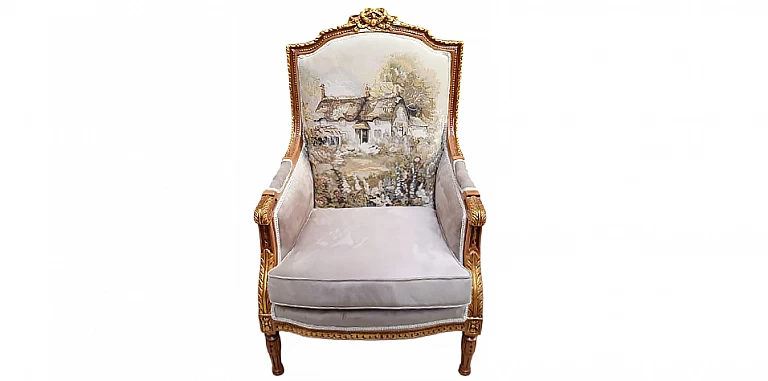 Πολυθρόνα κλασική σε Γαλλικό στυλ (14F1) ΠΟΛΥΘΡΟΝΕΣ ΚΛΑΣΙΚΕΣ LOUIS XV