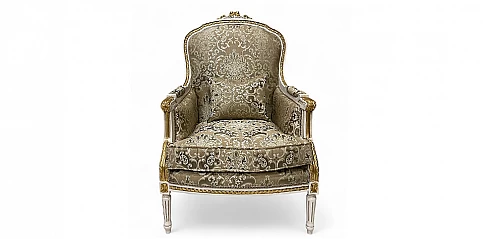 Λουϊ Κένζ πολυθρόνα κλασική σε Γαλλικό στυλ (A016)